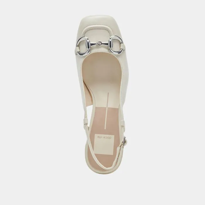Heels Shop Dolce Vita Melli Heels Ivory Crinkle Patent Ivory Crinkle Patent