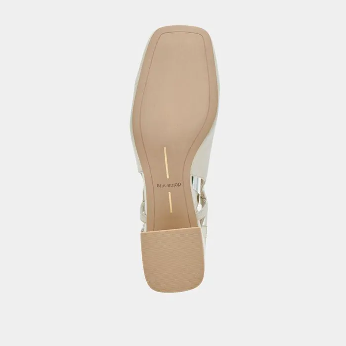 Heels Shop Dolce Vita Melli Heels Ivory Crinkle Patent Ivory Crinkle Patent