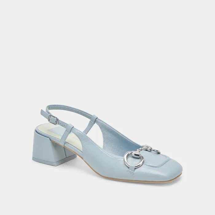 Heels Shop Dolce Vita Melli Heels Sky Blue Crinkle Patent Sky Blue Crinkle Patent