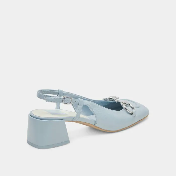 Heels Shop Dolce Vita Melli Heels Sky Blue Crinkle Patent Sky Blue Crinkle Patent