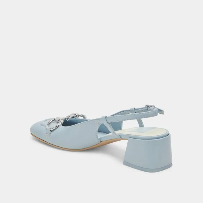 Heels Shop Dolce Vita Melli Heels Sky Blue Crinkle Patent Sky Blue Crinkle Patent