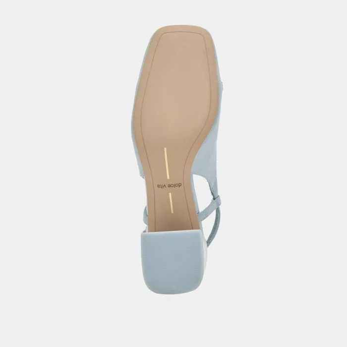 Heels Shop Dolce Vita Melli Heels Sky Blue Crinkle Patent Sky Blue Crinkle Patent