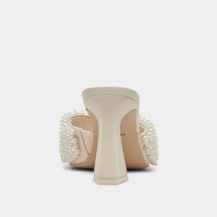 Heels Shop Dolce Vita Nandy Pearl Heels Vanilla Pearls Vanilla Pearls
