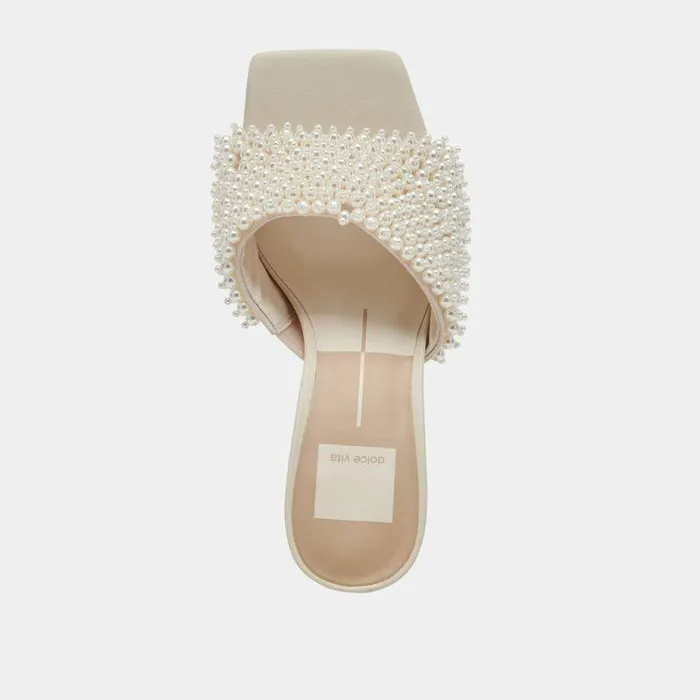 Heels Shop Dolce Vita Nandy Pearl Heels Vanilla Pearls Vanilla Pearls
