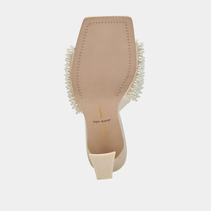 Heels Shop Dolce Vita Nandy Pearl Heels Vanilla Pearls Vanilla Pearls