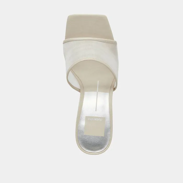 Heels Shop Dolce Vita Narda Heels Ivory Mesh Ivory Mesh