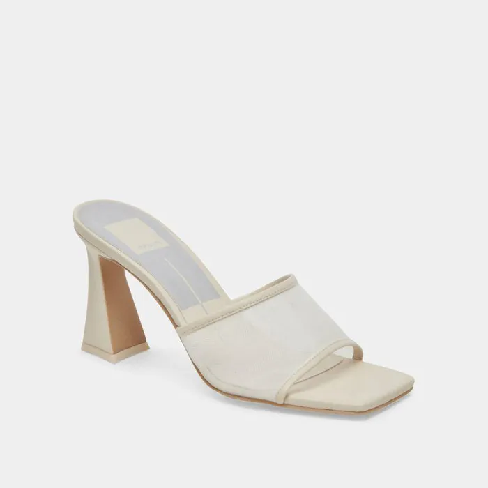 Heels Shop Dolce Vita Narda Heels Ivory Mesh Ivory Mesh