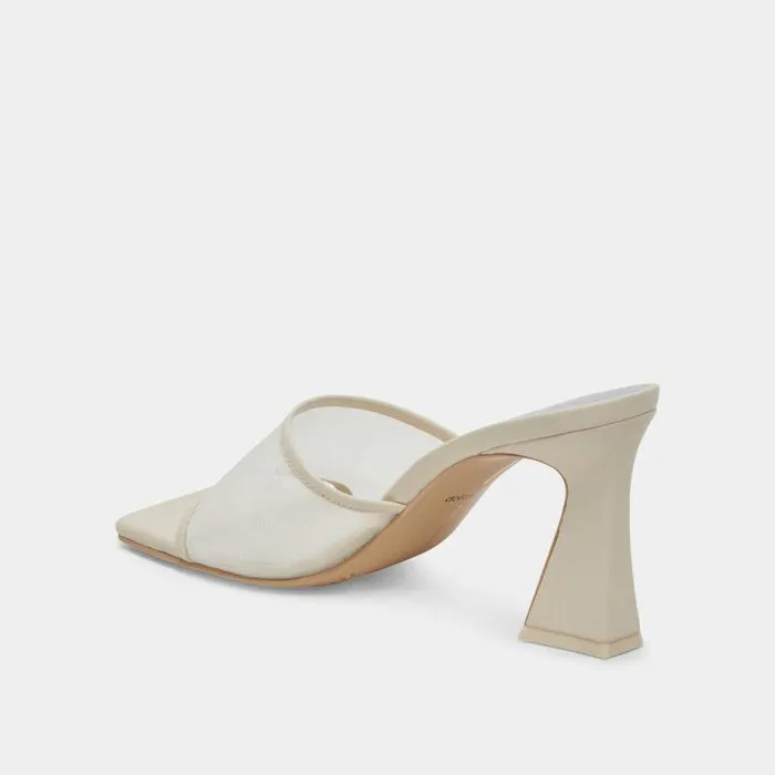 Heels Shop Dolce Vita Narda Heels Ivory Mesh Ivory Mesh
