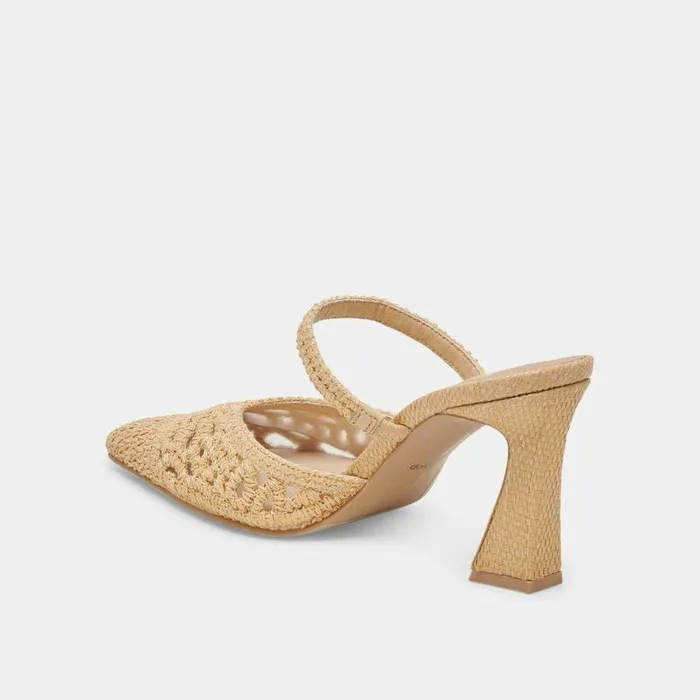 Heels Shop Dolce Vita Nassau Heels Natural Raffia Natural Raffia