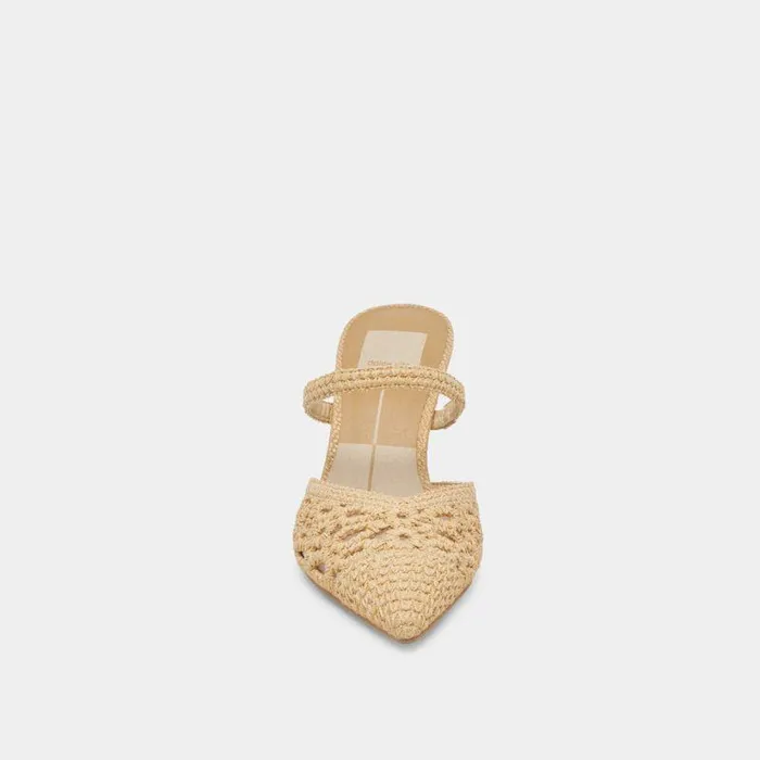 Heels Shop Dolce Vita Nassau Heels Natural Raffia Natural Raffia