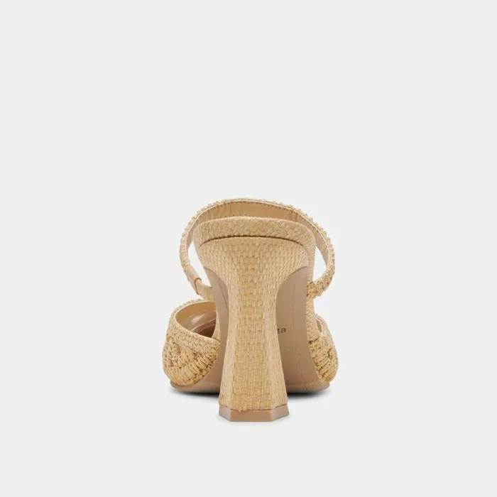 Heels Shop Dolce Vita Nassau Heels Natural Raffia Natural Raffia