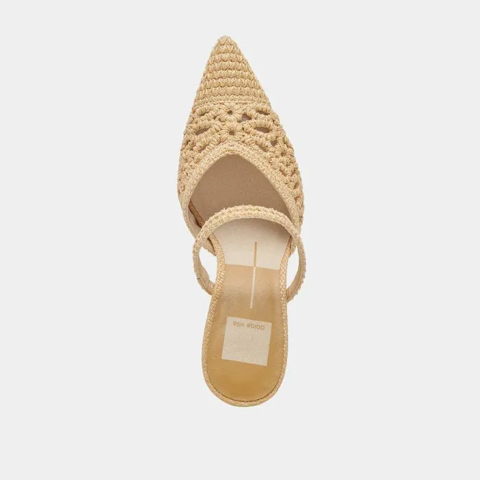 Heels Shop Dolce Vita Nassau Heels Natural Raffia Natural Raffia