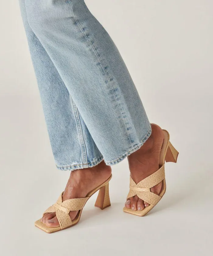 Heels Shop Dolce Vita Nitro Heels Lt Natural Raffia Lt Natural Raffia