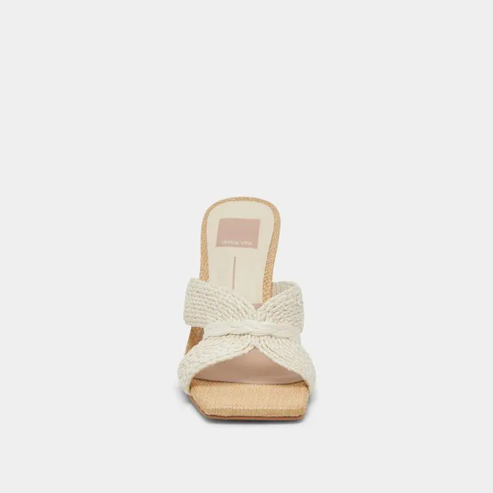 Heels Shop Dolce Vita Nitro Heels White Raffia White Raffia