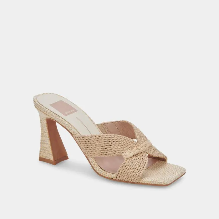 Heels Shop Dolce Vita Nitro Wide Heels Lt Natural Raffia Wide Raffia Heels Lt Natural