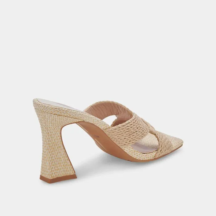 Heels Shop Dolce Vita Nitro Wide Heels Lt Natural Raffia Wide Raffia Heels Lt Natural