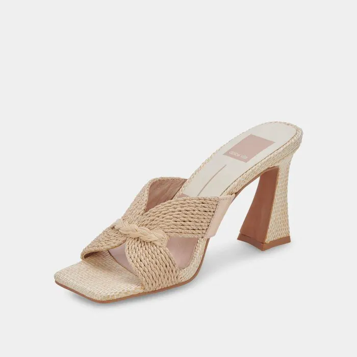 Heels Shop Dolce Vita Nitro Wide Heels Lt Natural Raffia Wide Raffia Heels Lt Natural