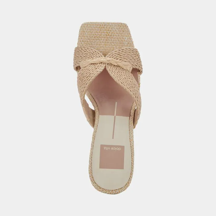 Heels Shop Dolce Vita Nitro Wide Heels Lt Natural Raffia Wide Raffia Heels Lt Natural