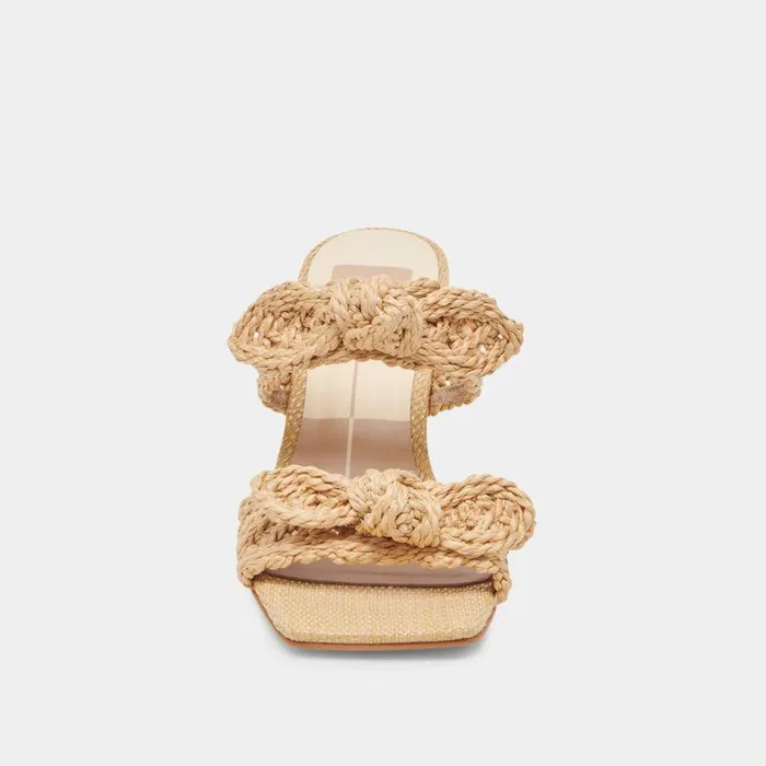 Heels Shop Dolce Vita Niyah Heels Lt Natural Raffia Lt Natural Raffia