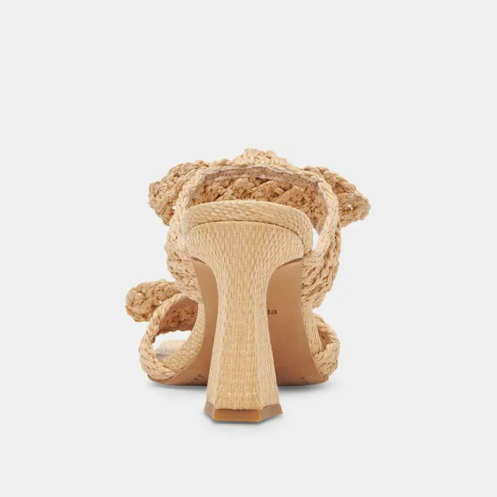 Heels Shop Dolce Vita Niyah Heels Lt Natural Raffia Lt Natural Raffia