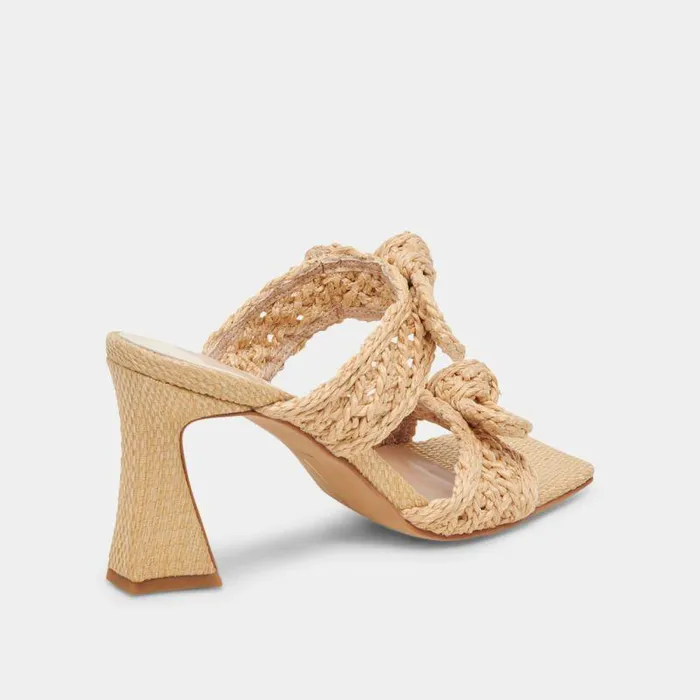 Heels Shop Dolce Vita Niyah Heels Lt Natural Raffia Lt Natural Raffia