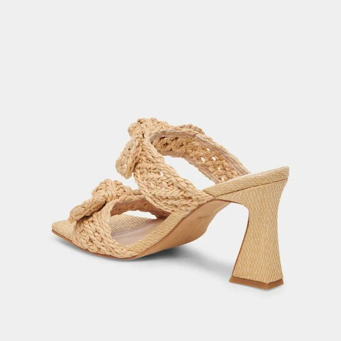 Heels Shop Dolce Vita Niyah Heels Lt Natural Raffia Lt Natural Raffia