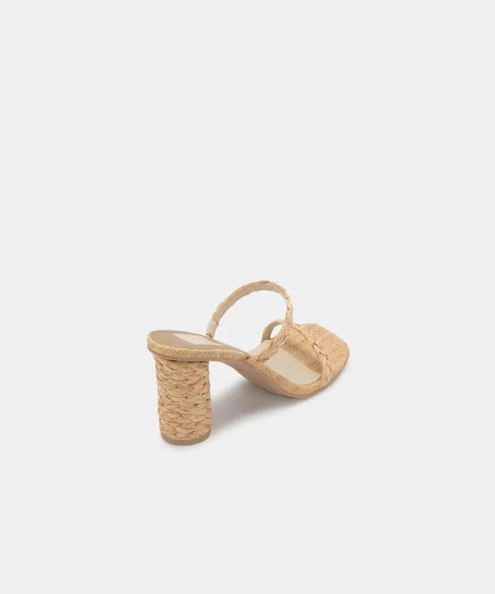 Heels Shop Dolce Vita Noles Heels Lt Natural Raffia Women039s Chunky Round Heels Lt Natural Raffia