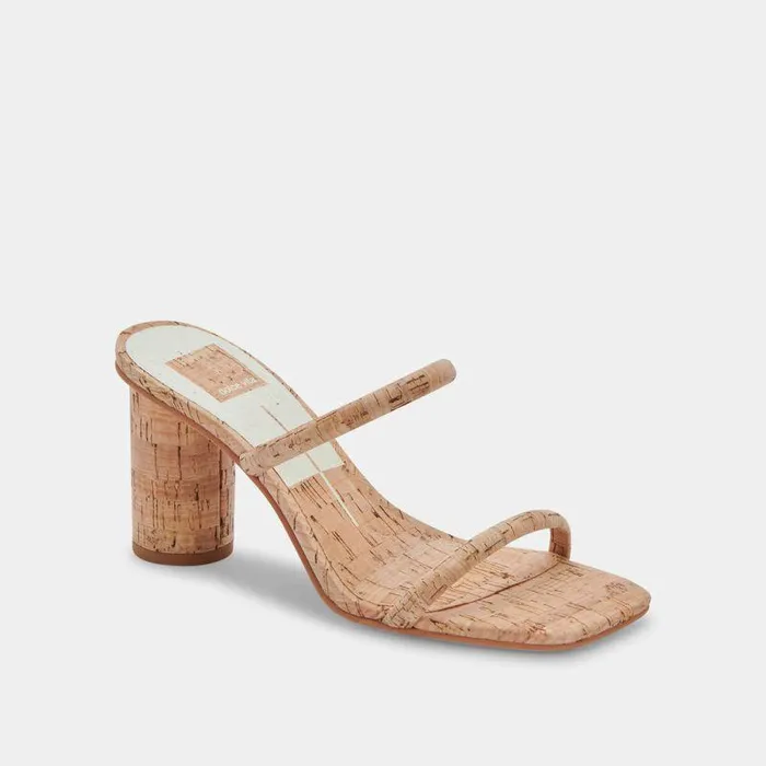 Heels Shop Dolce Vita Noles Heels Natural Cork Women039s Chunky Round Heels Natural Cork