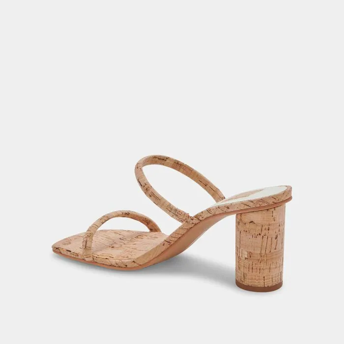 Heels Shop Dolce Vita Noles Heels Natural Cork Women039s Chunky Round Heels Natural Cork