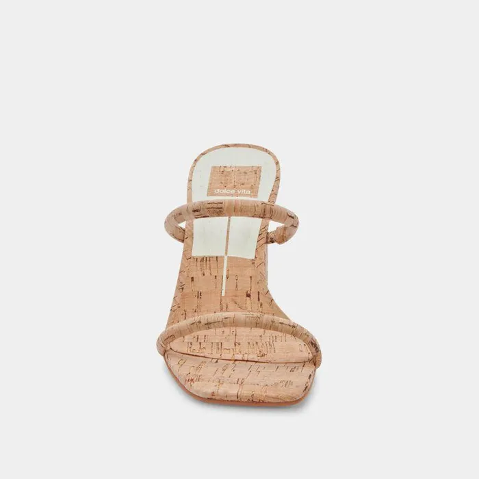 Heels Shop Dolce Vita Noles Heels Natural Cork Women039s Chunky Round Heels Natural Cork