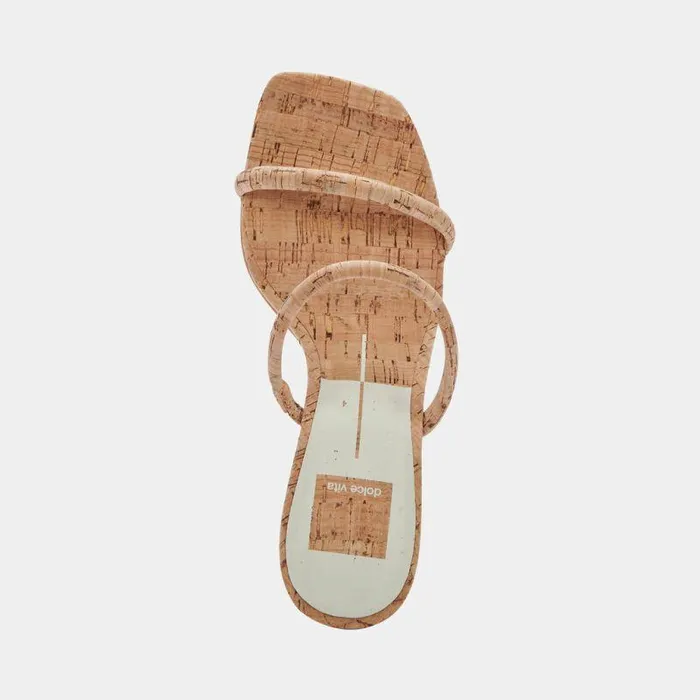 Heels Shop Dolce Vita Noles Heels Natural Cork Women039s Chunky Round Heels Natural Cork