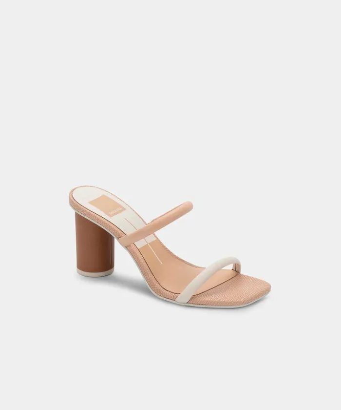 Heels Shop Dolce Vita Noles Heels Natural White Women039s Chunky Round Heels Natural White