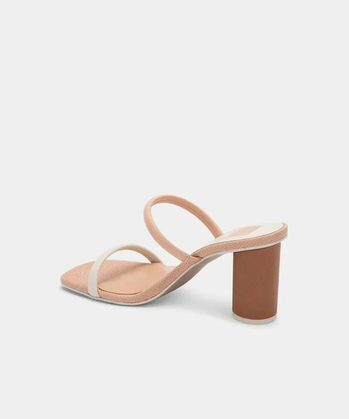 Heels Shop Dolce Vita Noles Heels Natural White Women039s Chunky Round Heels Natural White