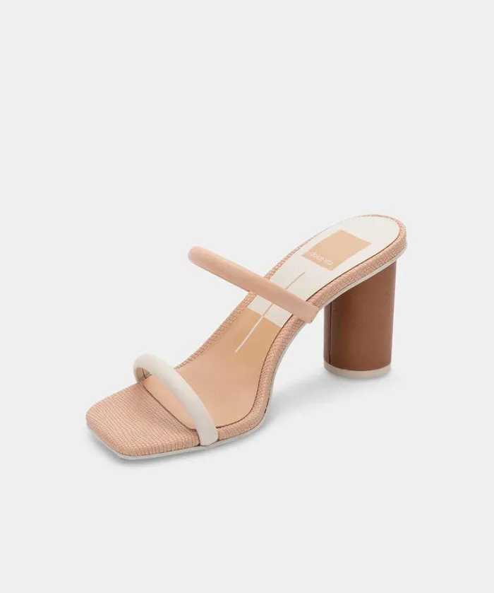 Heels Shop Dolce Vita Noles Heels Natural White Women039s Chunky Round Heels Natural White