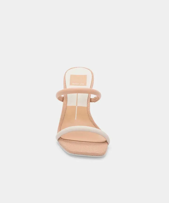 Heels Shop Dolce Vita Noles Heels Natural White Women039s Chunky Round Heels Natural White