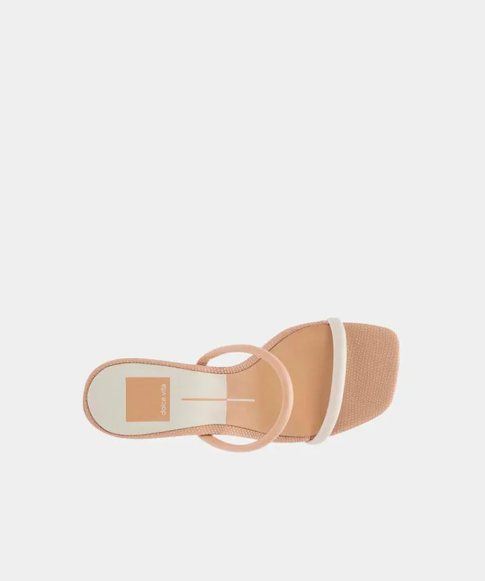 Heels Shop Dolce Vita Noles Heels Natural White Women039s Chunky Round Heels Natural White