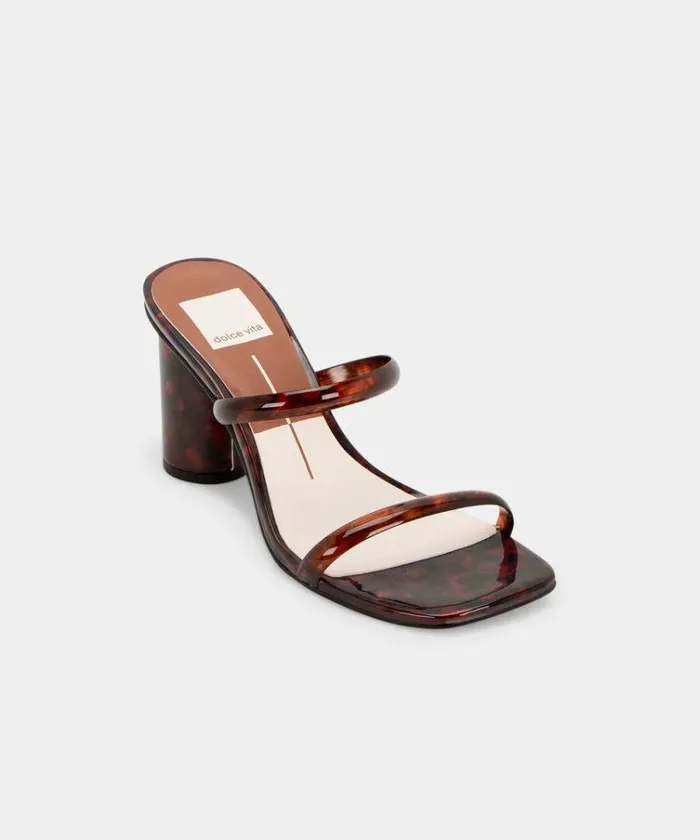 Heels Shop Dolce Vita Noles Heels Tortoise Women039s Chunky Round Heels Tortoise