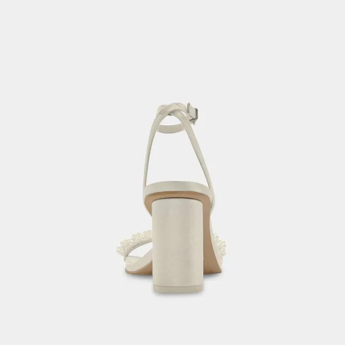 Heels Shop Dolce Vita Nory Wide Heels Vanilla Pearls Vanilla Pearls