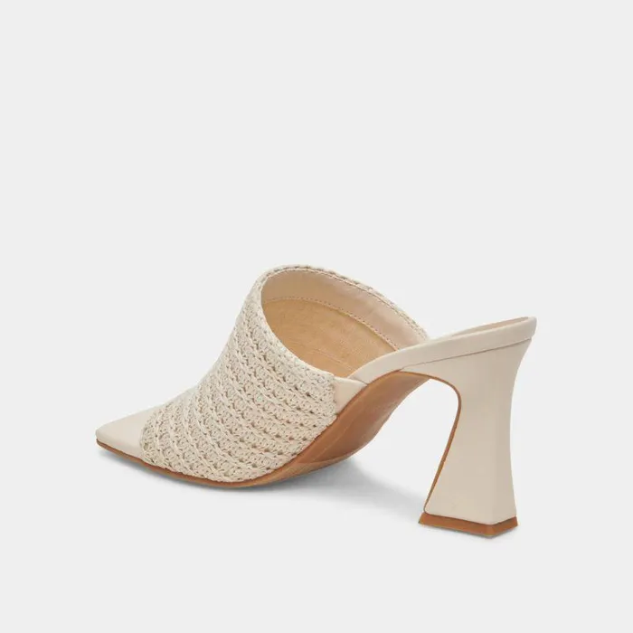 Heels Shop Dolce Vita Novis Heels Cream Woven Cream Woven