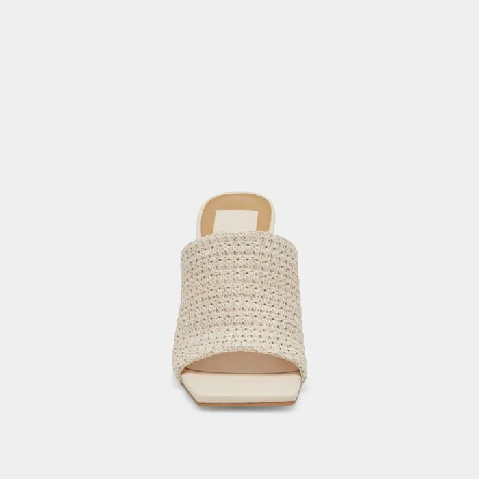 Heels Shop Dolce Vita Novis Heels Cream Woven Cream Woven