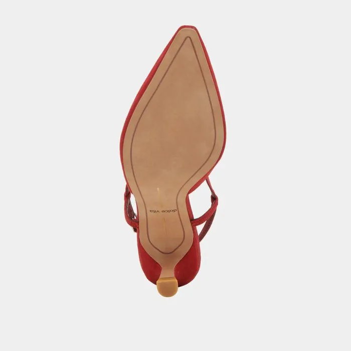 Heels Shop Dolce Vita Odela Heels Crimson Suede Crimson Suede