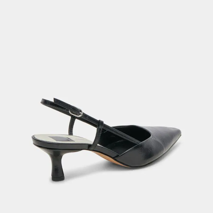 Heels Shop Dolce Vita Odela Heels Midnight Crinkle Patent Midnight Crinkle Patent