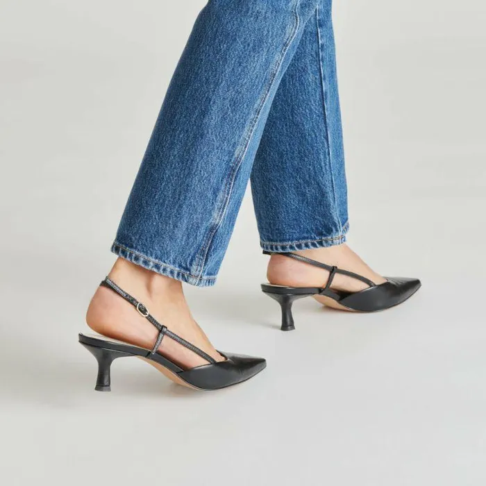 Heels Shop Dolce Vita Odela Heels Midnight Crinkle Patent Midnight Crinkle Patent