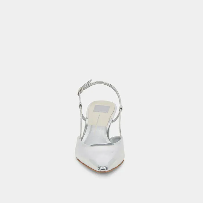 Heels Shop Dolce Vita Odela Wide Heels Silver Stella Silver Stella