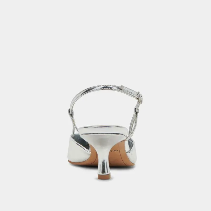 Heels Shop Dolce Vita Odela Wide Heels Silver Stella Silver Stella