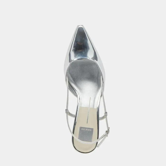 Heels Shop Dolce Vita Odela Wide Heels Silver Stella Silver Stella