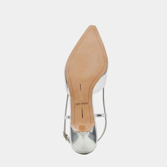 Heels Shop Dolce Vita Odela Wide Heels Silver Stella Silver Stella