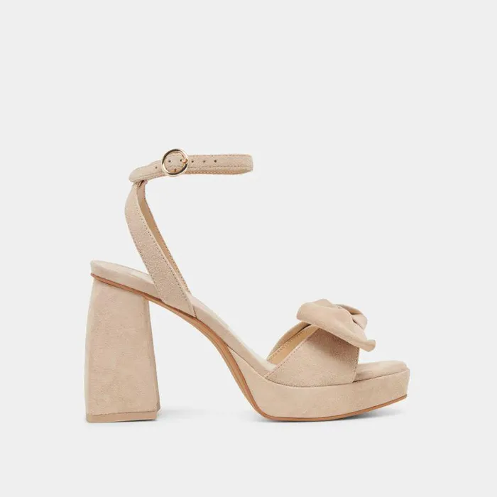 Heels Shop Dolce Vita Pacie Heels Camel Suede Camel Suede