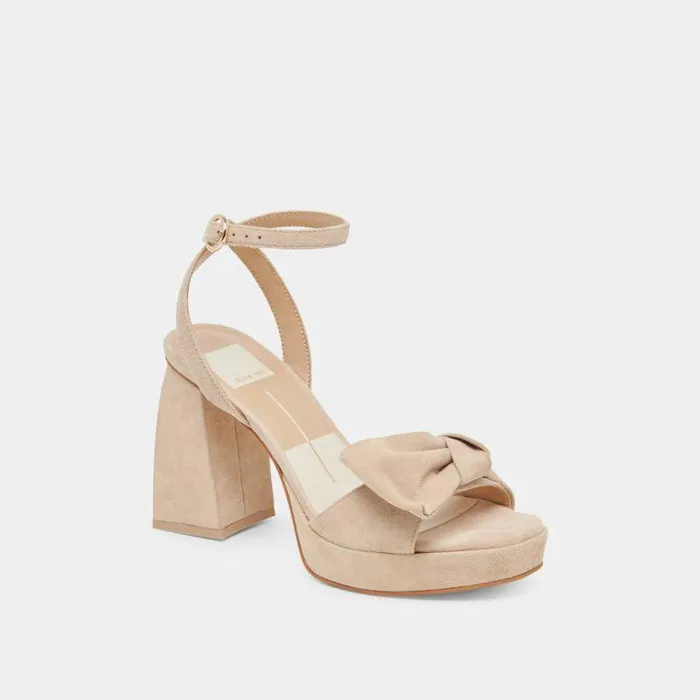 Heels Shop Dolce Vita Pacie Heels Camel Suede Camel Suede