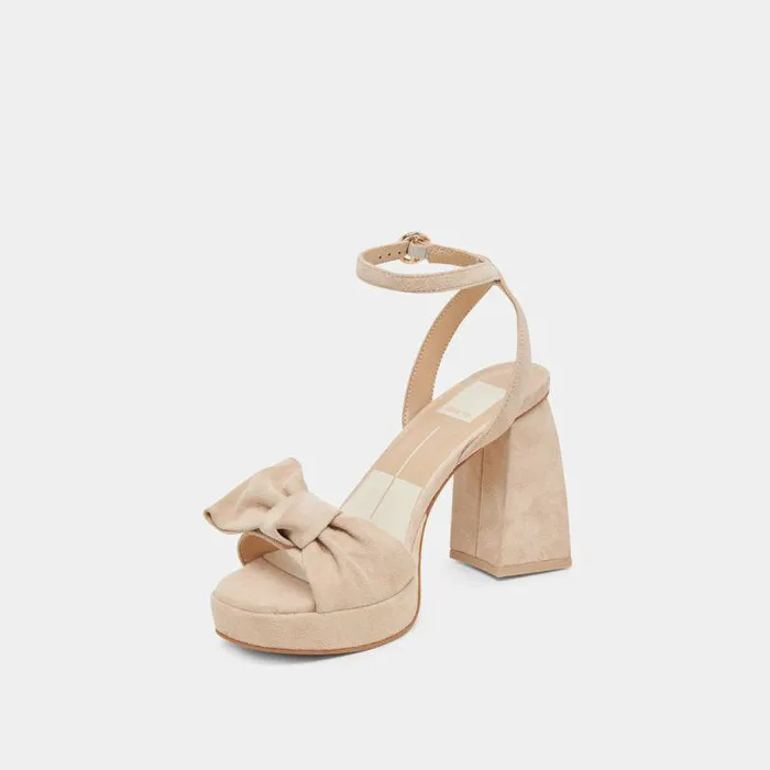 Heels Shop Dolce Vita Pacie Heels Camel Suede Camel Suede